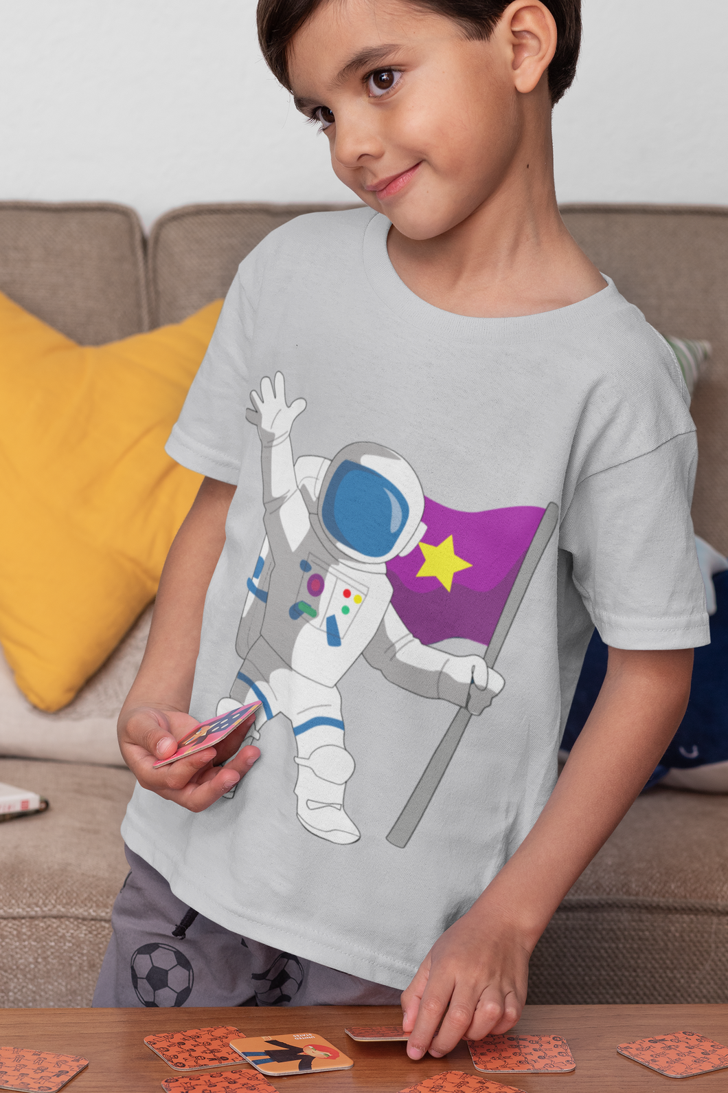 Future Astronaut Half Sleeves T-Shirt for Boy-KidsFashionVilla