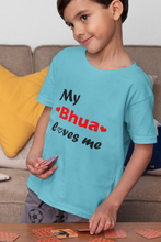 Load image into Gallery viewer, Bhua Loves Me Half Sleeves T-Shirt for Boy-KidsFashionVilla
