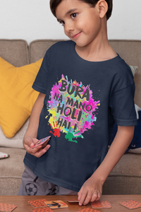 Bura Na Mano Holi Hai Half Sleeves T-Shirt for Boy-KidsFashionVilla