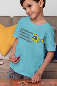 Machhali Jal ki Rani Hai Poem Half Sleeves T-Shirt for Boy-KidsFashionVilla