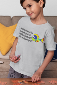 Machhali Jal ki Rani Hai Poem Half Sleeves T-Shirt for Boy-KidsFashionVilla