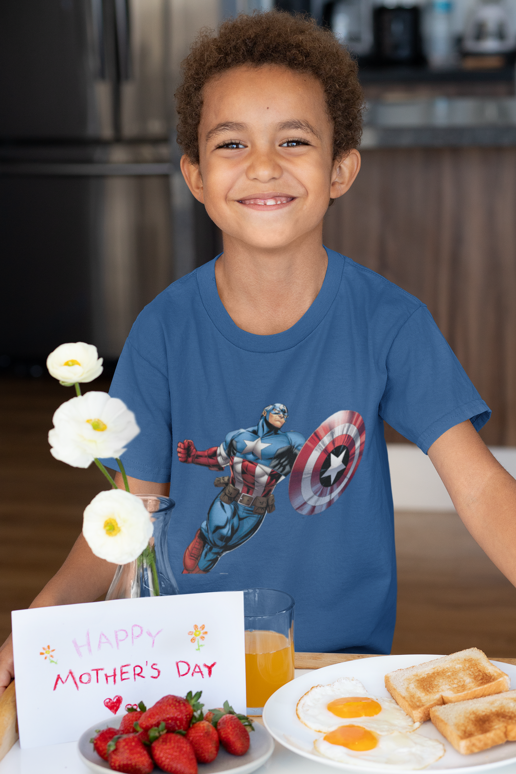 Superhero Half Sleeves T-Shirt for Boy-KidsFashionVilla