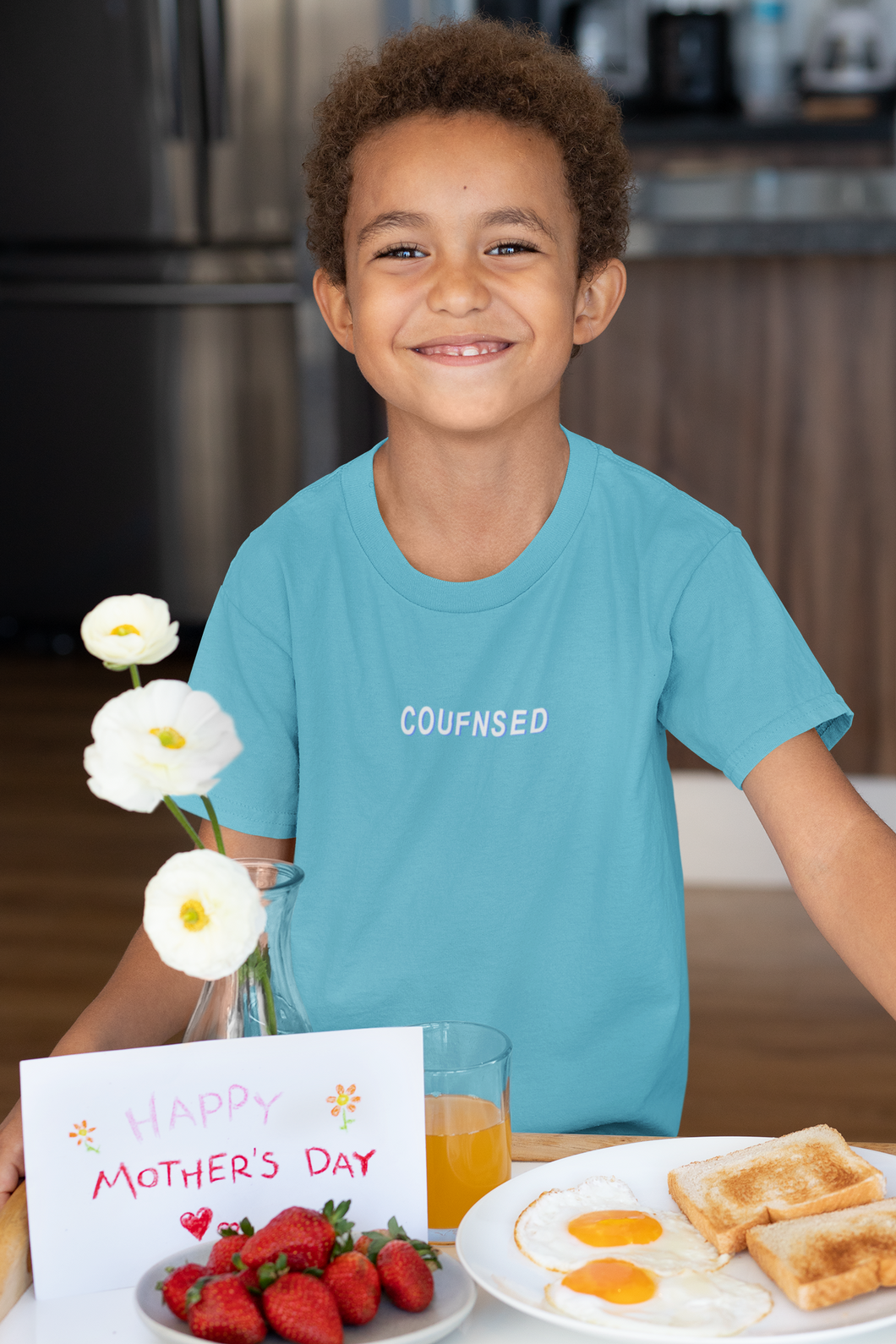 Counfuse Minimals Half Sleeves T-Shirt for Boy-KidsFashionVilla