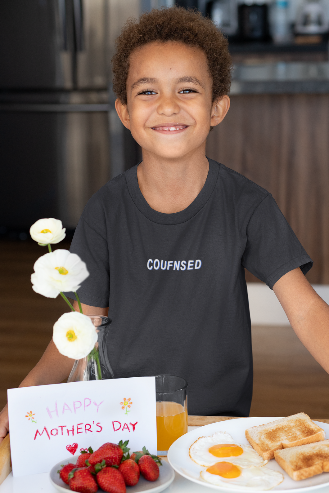 Counfuse Minimals Half Sleeves T-Shirt for Boy-KidsFashionVilla