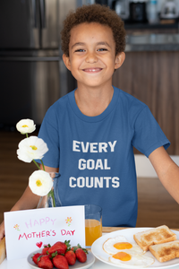 Every Goals Counts Half Sleeves T-Shirt for Boy-KidsFashionVilla