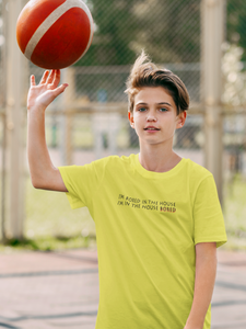 I Am In The Bored House Minimals Half Sleeves T-Shirt for Boy-KidsFashionVilla