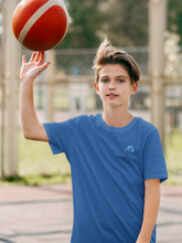 Load image into Gallery viewer, Blue Rose Minimals Half Sleeves T-Shirt for Boy-KidsFashionVilla
