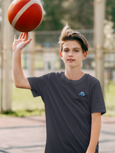 Load image into Gallery viewer, Blue Rose Minimals Half Sleeves T-Shirt for Boy-KidsFashionVilla
