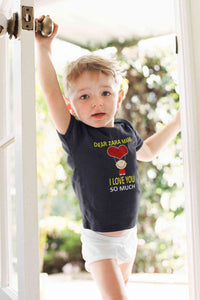 Custom Name I love My Mami So Much Half Sleeves T-Shirt for Boy-KidsFashionVilla