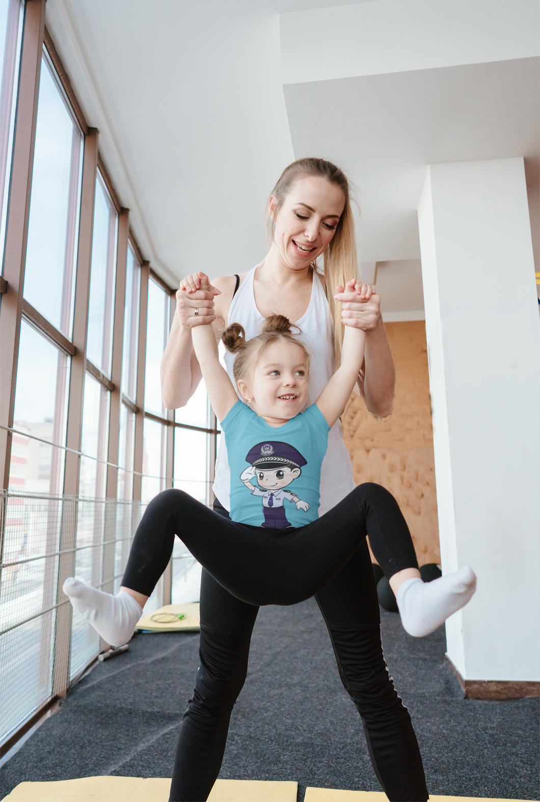 Future Police Half Sleeves T-Shirt For Girls -KidsFashionVilla