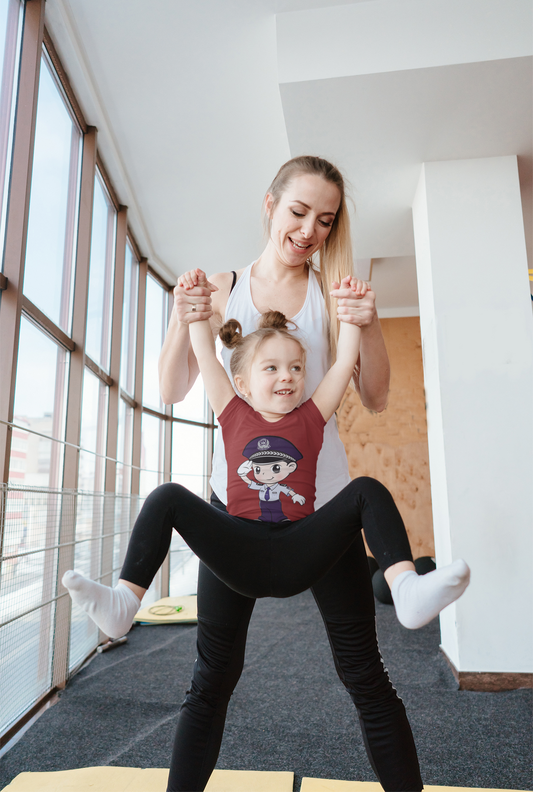 Future Police Half Sleeves T-Shirt For Girls -KidsFashionVilla