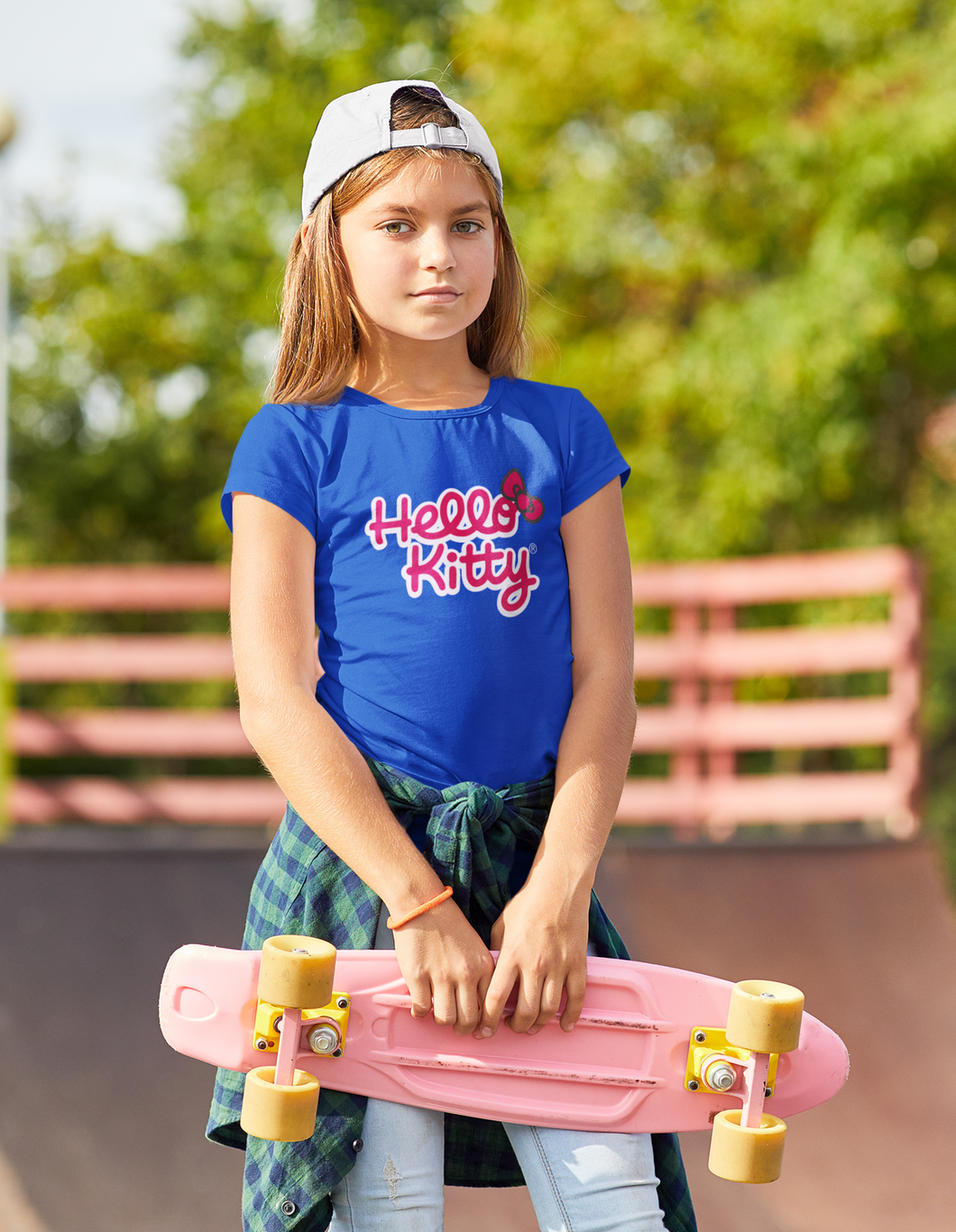 Hello Kitty Half Sleeves T-Shirt For Girls -KidsFashionVilla