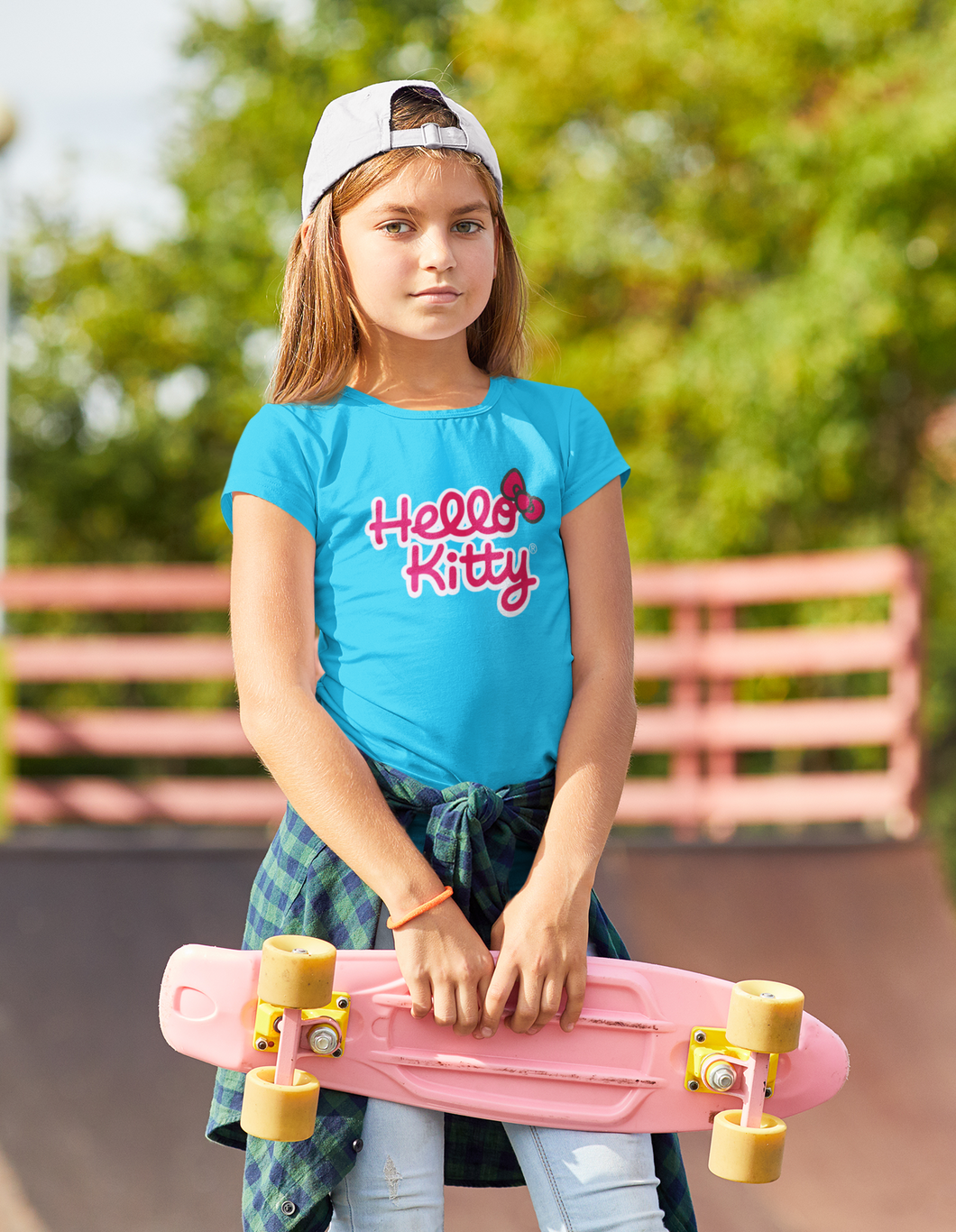 Hello Kitty Half Sleeves T-Shirt For Girls -KidsFashionVilla