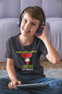 Custom Name I love My Chachi So Much Half Sleeves T-Shirt for Boy-KidsFashionVilla