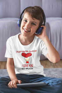 Custom Name I love My Chachi So Much Half Sleeves T-Shirt for Boy-KidsFashionVilla