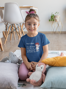 After A Bath Poem Half Sleeves T-Shirt For Girls -KidsFashionVilla