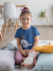 Ronaldo Half Sleeves T-Shirt For Girls -KidsFashionVilla