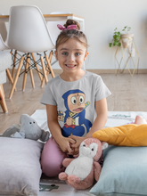 Load image into Gallery viewer, Cute Cartoon Half Sleeves T-Shirt For Girls -KidsFashionVilla
