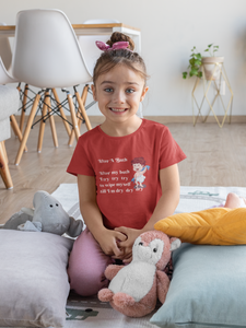 After A Bath Poem Half Sleeves T-Shirt For Girls -KidsFashionVilla