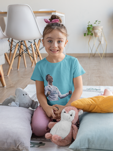 Ronaldo Half Sleeves T-Shirt For Girls -KidsFashionVilla