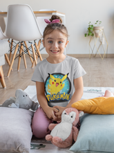 Load image into Gallery viewer, Cute Cartoon Half Sleeves T-Shirt For Girls -KidsFashionVilla
