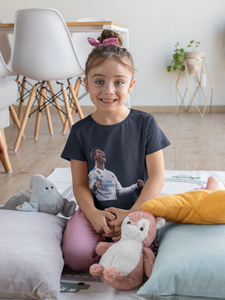 Ronaldo Half Sleeves T-Shirt For Girls -KidsFashionVilla