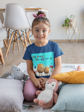 Load image into Gallery viewer, Aloo Kachaloo Poem Half Sleeves T-Shirt For Girls -KidsFashionVilla
