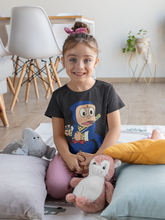 Load image into Gallery viewer, Cute Cartoon Half Sleeves T-Shirt For Girls -KidsFashionVilla
