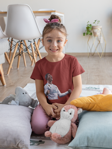 Ronaldo Half Sleeves T-Shirt For Girls -KidsFashionVilla