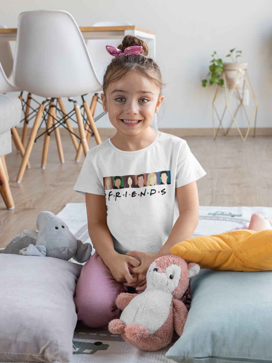 F.R.I.E.N.D.S Friends Web Series Half Sleeves T-Shirt For Girls -KidsFashionVilla