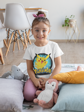 Load image into Gallery viewer, Cute Cartoon Half Sleeves T-Shirt For Girls -KidsFashionVilla
