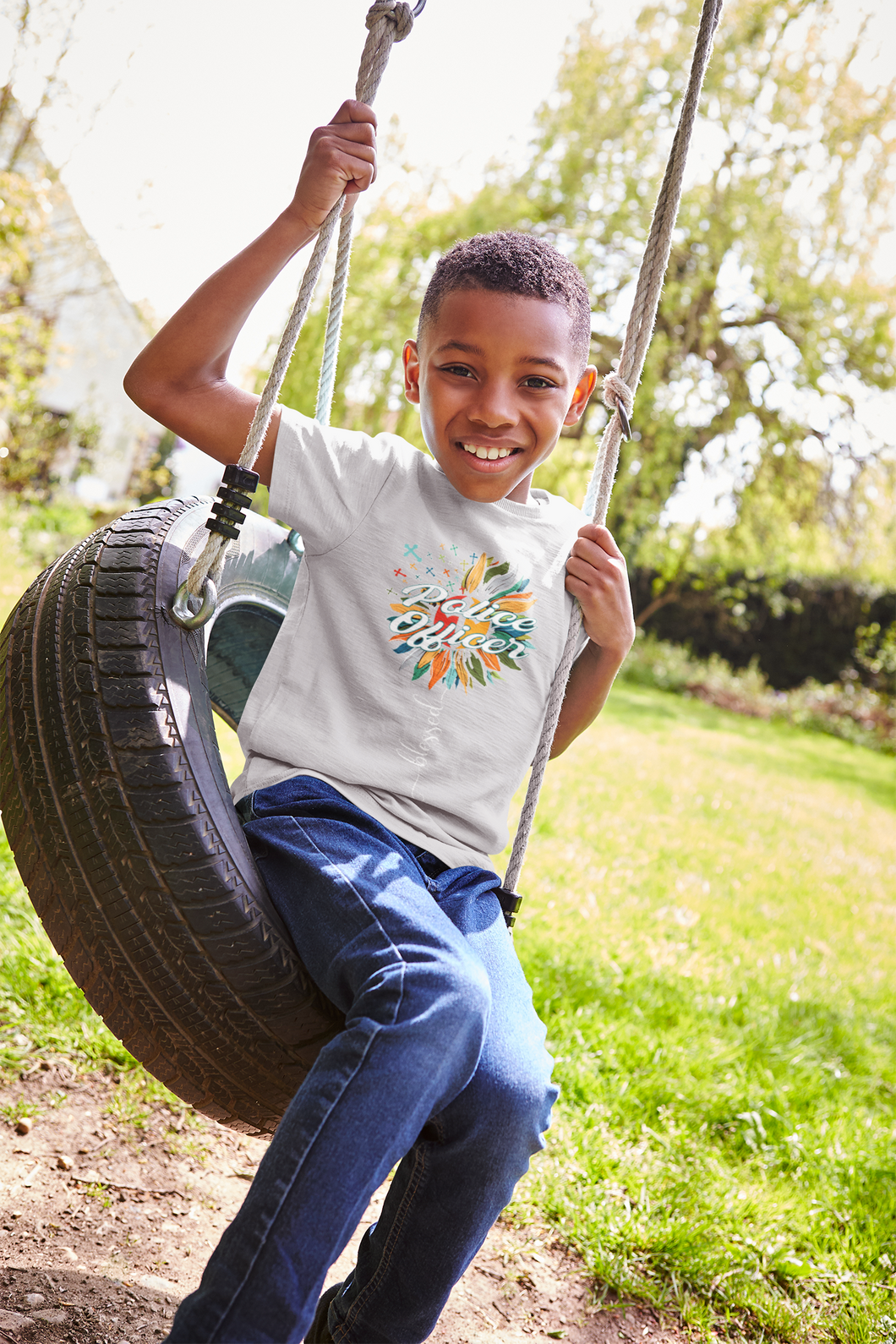 Future Police Half Sleeves T-Shirt for Boy-KidsFashionVilla