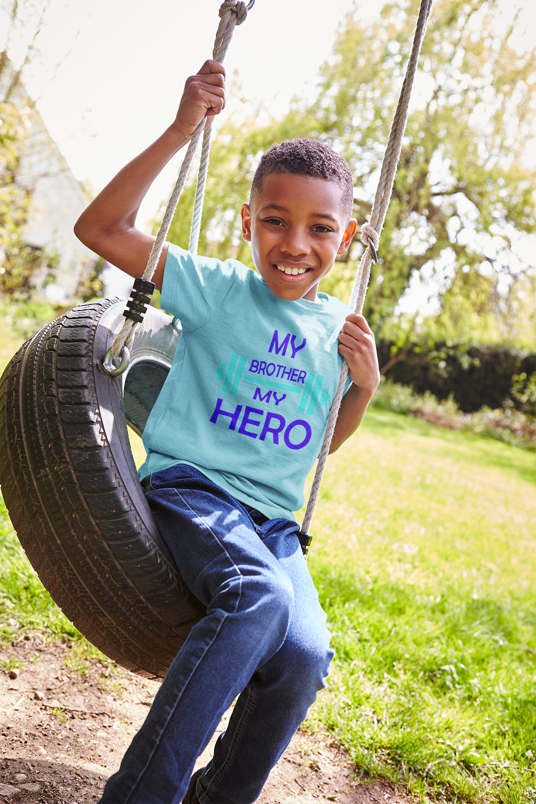 My Brother My Hero Half Sleeves T-Shirt for Boy-KidsFashionVilla