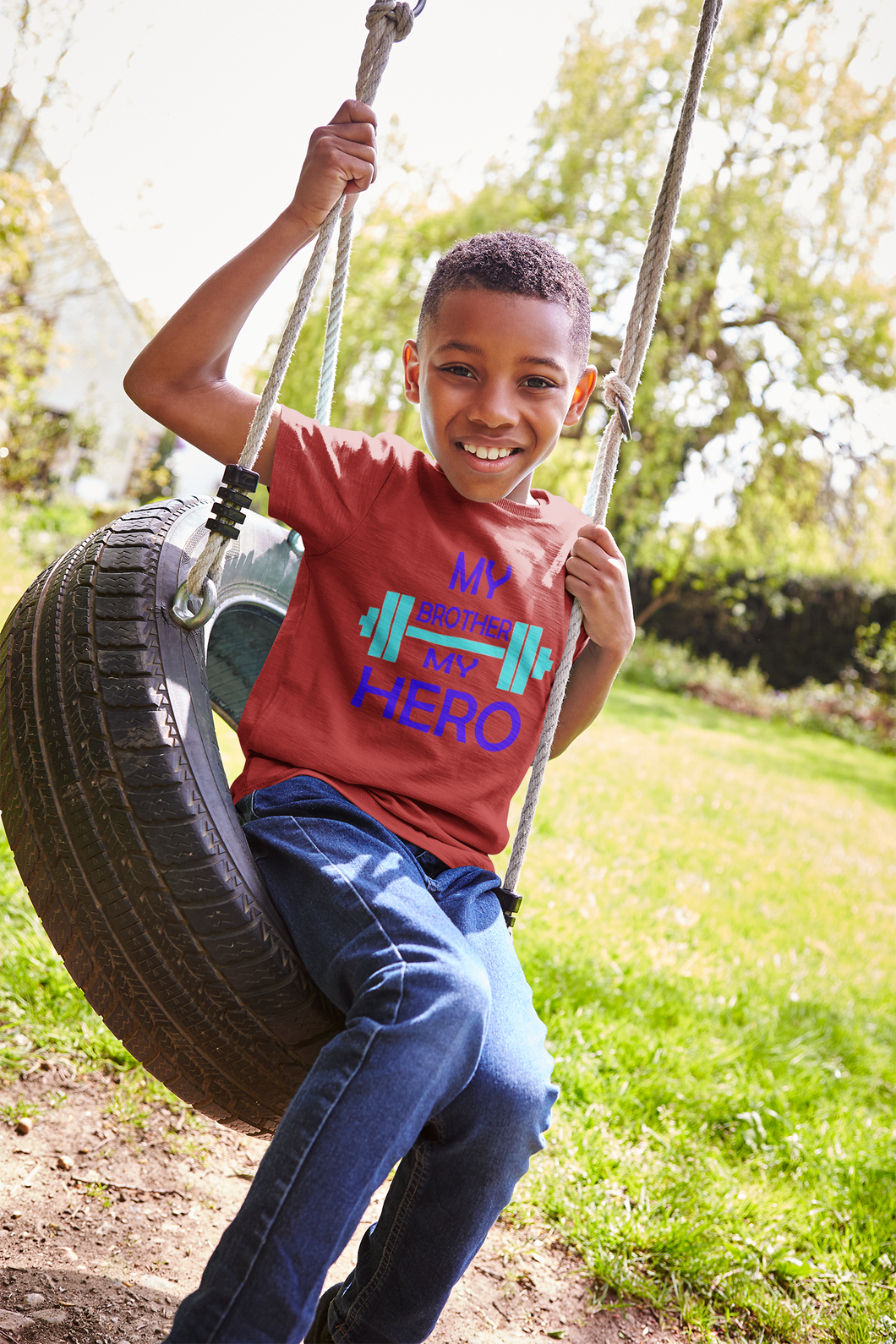 My Brother My Hero Half Sleeves T-Shirt for Boy-KidsFashionVilla
