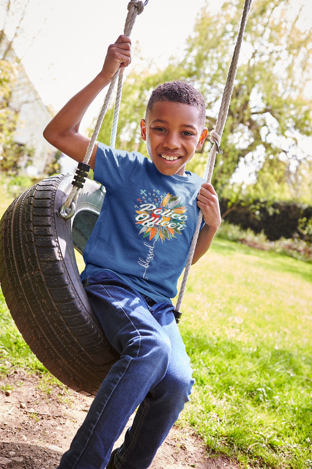 Future Police Half Sleeves T-Shirt for Boy-KidsFashionVilla
