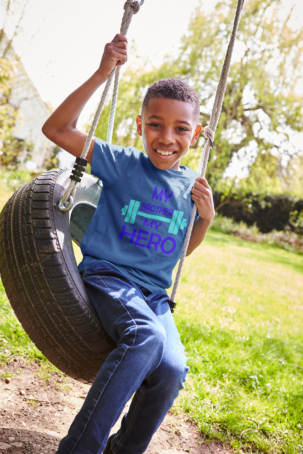 My Brother My Hero Half Sleeves T-Shirt for Boy-KidsFashionVilla