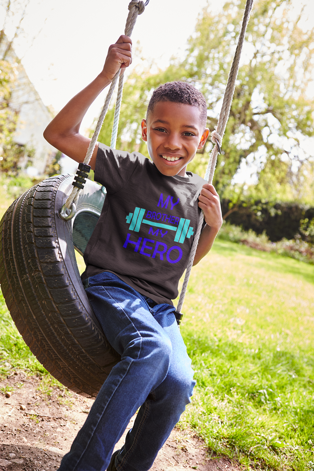 My Brother My Hero Half Sleeves T-Shirt for Boy-KidsFashionVilla