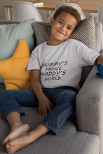 Load image into Gallery viewer, MUMMYS PRINCE DADDYS WORLD Half Sleeves T-Shirt for Boy-KidsFashionVilla
