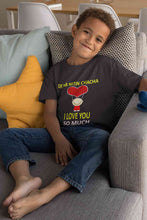Load image into Gallery viewer, Custom Name I love My Chacha So Much Half Sleeves T-Shirt for Boy-KidsFashionVilla
