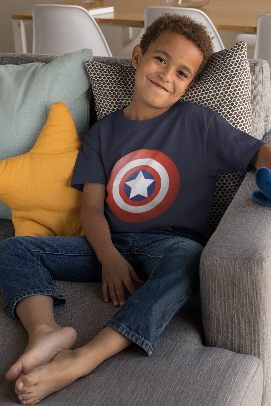 Superhero Half Sleeves T-Shirt for Boy-KidsFashionVilla