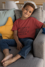 Load image into Gallery viewer, MUMMYS PRINCE DADDYS WORLD Half Sleeves T-Shirt for Boy-KidsFashionVilla
