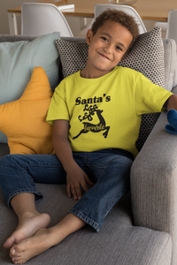 Santas Favorite Christmas Half Sleeves T-Shirt for Boy-KidsFashionVilla