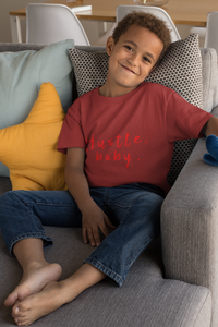 Hustle Baby Half Sleeves T-Shirt for Boy-KidsFashionVilla