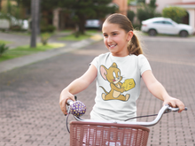 Load image into Gallery viewer, Cute Cartoon Half Sleeves T-Shirt For Girls -KidsFashionVilla
