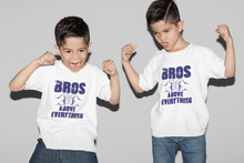 Load image into Gallery viewer, Bros Above Everything Matching Brother-Brother Kids Half Sleeves T-Shirts -KidsFashionVilla
