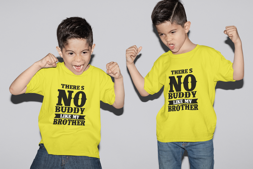 There Is Nobody Like My Brother Matching Brother-Brother Kids Half Sleeves T-Shirts -KidsFashionVilla