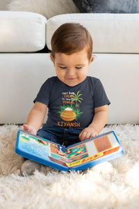 Custom Name Time For Pongal Makar Sankranti Half Sleeves T-Shirt for Boy-KidsFashionVilla