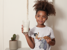 Load image into Gallery viewer, Cute Cartoon Half Sleeves T-Shirt For Girls -KidsFashionVilla
