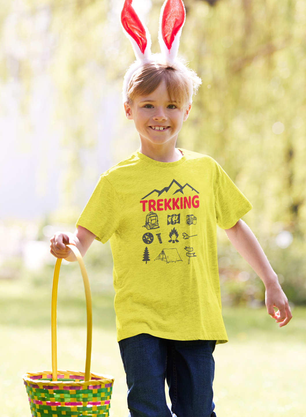 Trekking Half Sleeves T-Shirt for Boy-KidsFashionVilla