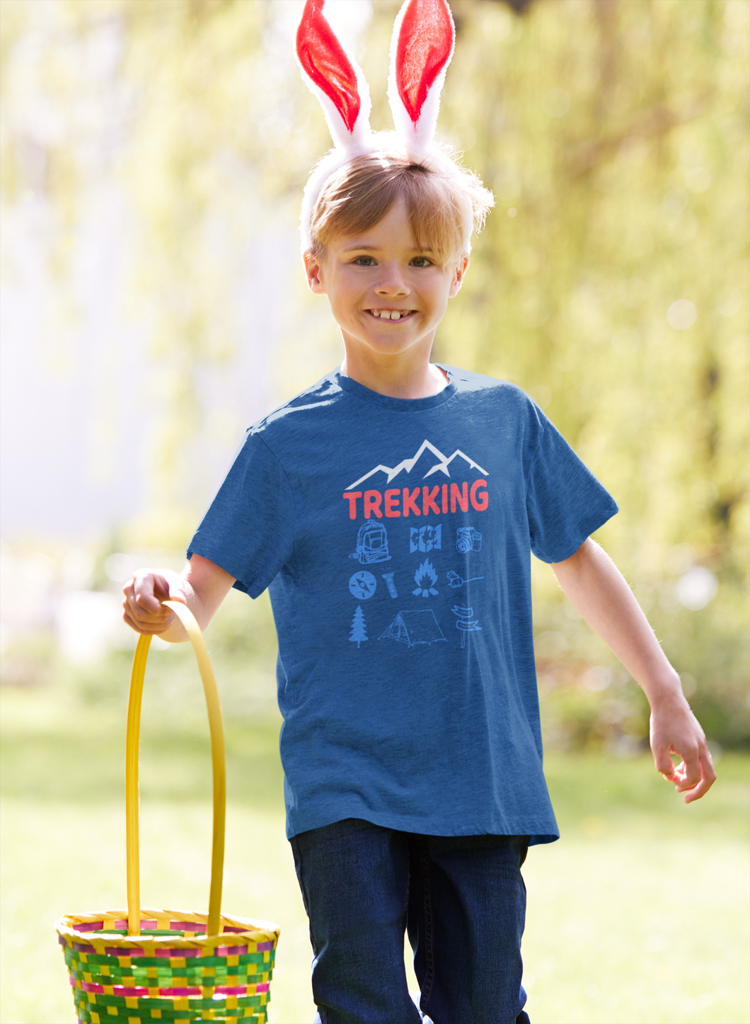 Trekking Half Sleeves T-Shirt for Boy-KidsFashionVilla